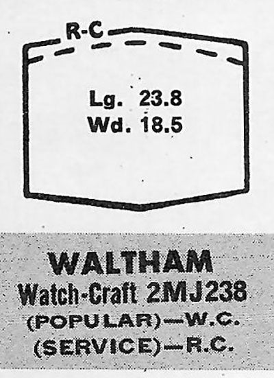 WALTHAM - Hexagon 23.8mm x 18.6mm