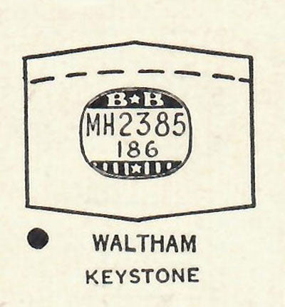 WALTHAM - Hexagon 23.8mm x 18.6mm