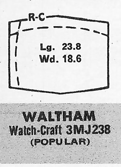 WALTHAM - Hexagon 23.8mm x 18.6mm