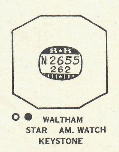 WALTHAM - Octagon 26.5mm x 26.2mm