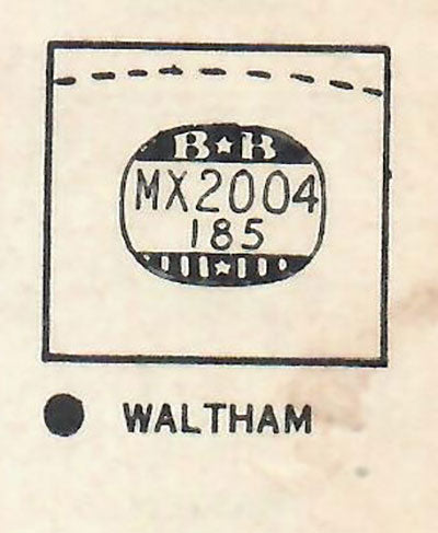 WALTHAM : PENTON - Rectangle 20.0mm x 18.5mm DUREX