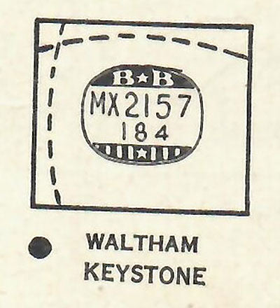 GRUEN & WALTHAM : MULTIPLE MODELS - Rectangle 21.5mm x 18.4mm DUREX