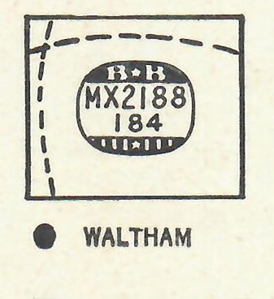 WALTHAM : LAUGHTON & WESLEY - Rectangle 21.8mm x 19.2mm