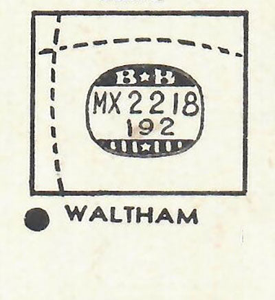GRUEN : 742/480 AND WALTHAM : CURTIS & ELTON - Rectangle 22.1mm x 19.2mm DUREX