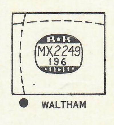 ELGIN : CLARKSON AND WALTHAM : GREELEY - Rectangle 22.4mm x 19.6mm