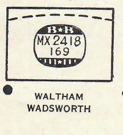 WALTHAM : ATHENIA - Rectangle 24.1mm x 16.9mm