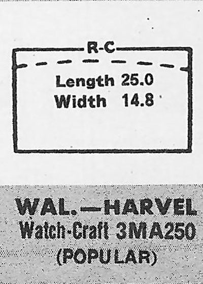WALTHAM - Rectangle 25.0mm x 14.8mm