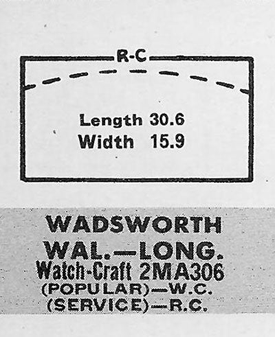 LONGINES & WALTHAM - Rectangle 30.6mm x 15.9mm