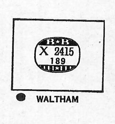 WALTHAM : THOMAS JEFFERSON - Rectangle 24.1mm x 18.9mm