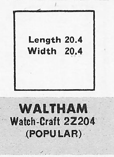 WALTHAM - Square 20.4mm x 20.4mm