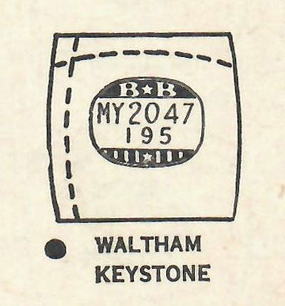 WALTHAM : TYSON - Tonneau 20.4mm x 19.5mm