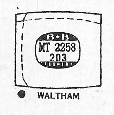 WALTHAM : DREXEL - Tonneau 22.5mm x 20.3mm