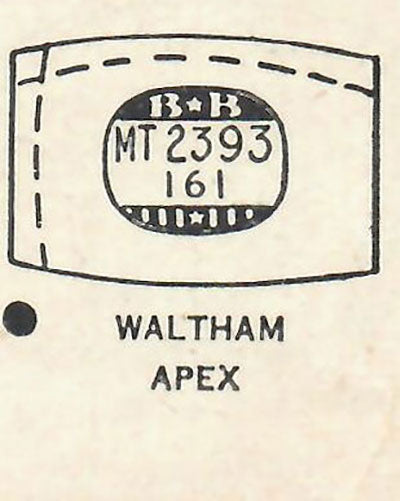 WALTHAM : MUNROE - Tonneau 23.9mm x 16.1mm DUREX