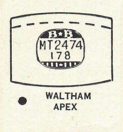 WALTHAM - Tonneau 24.7mm x 17.8mm DUREX