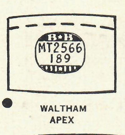 WALTHAM - Tonneau 25.6mm x 18.9mm
