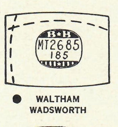 WALTHAM : HEATH - Tonneau 26.8mm x 18.5mm