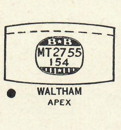 WALTHAM - Tonneau 27.5mm x 15.4mm