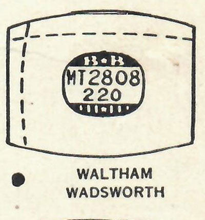 WALTHAM - Tonneau 28.0mm x 22.0mm