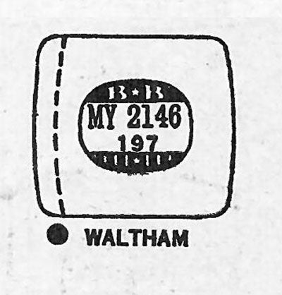 WALTHAM : CABOT - Tonneau w/Radius Corners 21.4mm x 19.7mm