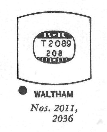 WALTHAM : 2011 & 2036 - Tonneau 20.8mm x 20.8mm