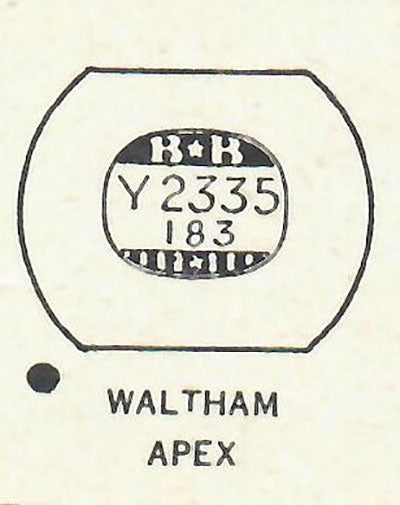 WALTHAM - Tonneau 23.3mm x 18.3mm