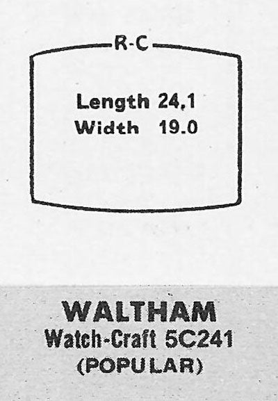 ELGIN & WALTHAM - Tonneau 24.1mm x 19.0mm